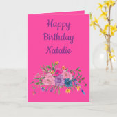 Religiöser Geburtstag für ihre Aquarellblüte Karte (Gelbe Blume)