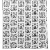 Religiöser Heiliger Name der Jungfrau Mary Black & Duschvorhang (Vorderseite)