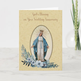 Religiöser Hochzeitstag der seligen Jungfrau Maria Karte