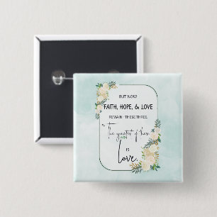 Religiöser Hochzeitstag Glaube Hoffnung Liebe Button