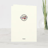 Religiöser Hochzeitstag Jesus Rose Karte (Rückseite)