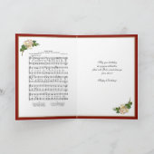 Religiöser Hymne Jesus Herz brennend Karte (Innenseite)