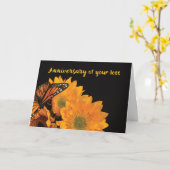 Religiöser Jahrestag des Verlustes der Schmetterli Karte (Gelbe Blume)