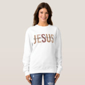 Religiöser Jesus Inspirational White Sweatshirt (Vorne ganz)