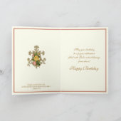 Religiöser Jesus Säugling Prag Rote Gelbe Rosen Karte (Innenseite)