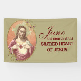 Religiöser Juni Heiliges Herz Jesu Banner