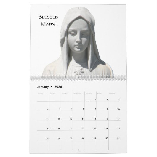 Religiöser Kalender 12 Monate (Jan 2026)