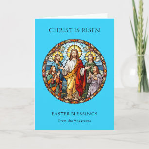 Religiöser katholischer Jesus Auferstehung Ostern Feiertagskarte