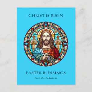 Religiöser katholischer Jesus Auferstehung Ostern  Feiertagspostkarte