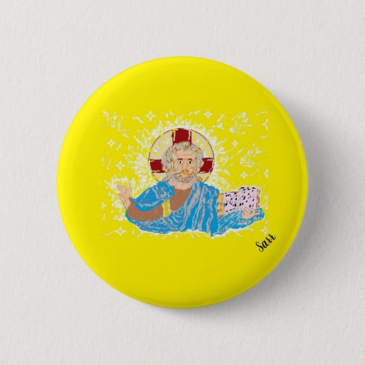 Religiöser Knopf : Christus Button (Vorderseite)