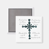 Religiöser Kreuzmagnet Magnet (Vorderseite/Rückseite)