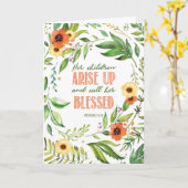 Religiöser Muttertag älterer Kinder Karte (Gelbe Blume)