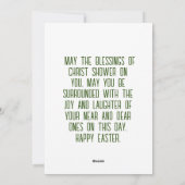 Religiöser Oster Jesus Auferstehung Feiertagskarte (Rückseite)