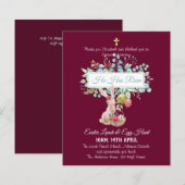 Religiöser Ostereinladungshaushalt (Vorne/Hinten)