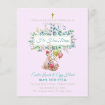 Religiöser Ostereinladungshaushalt