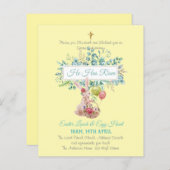 Religiöser Ostereinladungshaushalt (Vorne/Hinten)