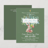 Religiöser Ostereinladungshaushalt (Vorne/Hinten)