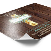 Religiöser Ostereinladungshaushalt Fotodruck (Ecke)