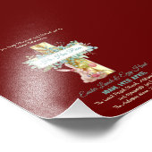 Religiöser Ostereinladungshaushalt Fotodruck (Ecke)