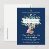 Religiöser Ostereinladungshaushalt Postkarte (Vorne/Hinten)
