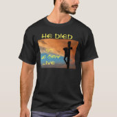 Religiöser OsterJesus am Kreuz T-Shirt (Vorderseite)