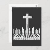 Religiöser Piano Player Christlich Keyboard Pianis Postkarte (Vorne/Hinten)