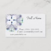 Religiöser Quasten-Vorhang-Karten-Entwurf Visitenkarte (Rückseite)