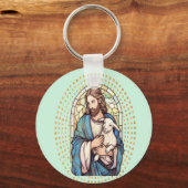 Religiöser Schlüsselanhänger, Gott und Lamm Schlüsselanhänger (Rückseite)