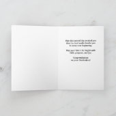 Religiöser Schulabschluss Bibelspruch Gratulation Karte (Innenseite)