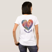 Religiöser "Serve with Joy"-T - Shirt (Schwarz voll)