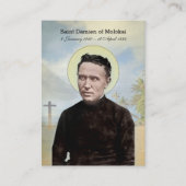 Religiöser St. Damien des Priesters Molokai Hawaii Visitenkarte (Vorderseite)