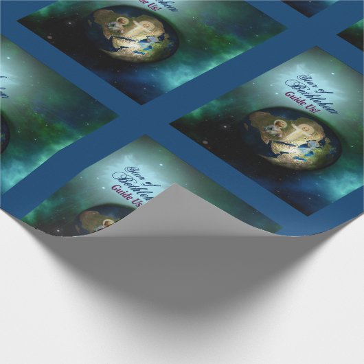 Religiöser Stern von Bethlehem-Packpapier Geschenkpapier (Ecke)