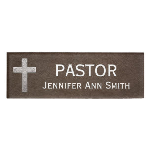 Religiöser Titel EHRENAMTLICHPASTOR Namenschild