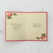 Religiöser Valentinstag Gebet-Rose Feiertagskarte (Innenseite)