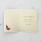 Religiöser Vintager Katholischer Familienpriester Feiertagskarte (Innenseite)