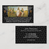 Religiöser Visitenkarteentwurf Jesus-Gottes Visitenkarte (Vorne/Hinten)