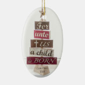 Religiöser Weihnachtsbaum Keramik Ornament (Rechts)