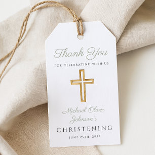 Religiöser Weise Grüner Holz Kreuz Taufgeschenke Geschenkanhänger