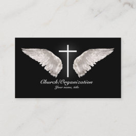 Religiöser weißer Querengel Wings Visitenkarte