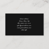 Religiöser weißer Querengel Wings Visitenkarte (Rückseite)