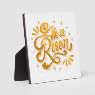 religiöser Zitat, dass er erwacht ist Fotoplatte