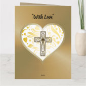 Religiöses 50. Goldenes Jubiläumskarten-Ehemann Karte (Rückseite)