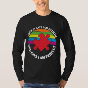 Religiöses Autismus Awareness-Sprichwort T-Shirt