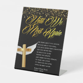 Religiöses Beerdigungsgedicht Sockelschild