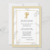 Religiöses Beileid Dankeschön Karte (Vorderseite)