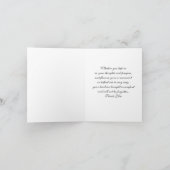 Religiöses Beileid Dankeschön Karte - Taube (Innenseite)