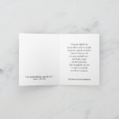 Religiöses Beileid Dankeschön Note Card — Lily Dankeskarte (Innenseite)