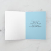 Religiöses Beileid Ecclesiastes 3:1 Schrift beten Karte (Innenseite)