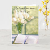 Religiöses Beileid Karte (Gelbe Blume)