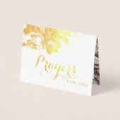 Religiöses Beileid über Sie Gebete Folienkarte (Vorderseite)